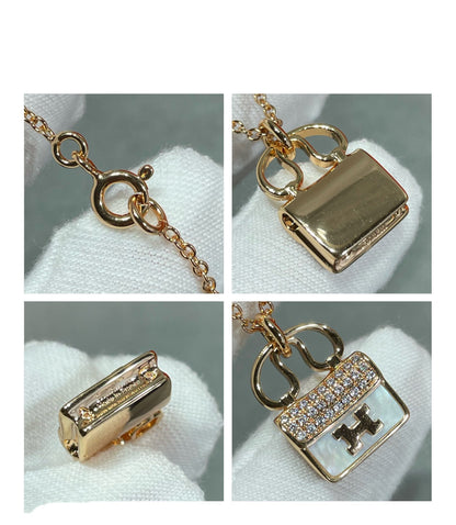 [Glitter Jewelry]H CIRCE MOISSANITE PENDANT NECKLACE GOLD