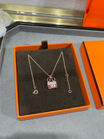 [Glitter Jewelry]H CIRCE MOISSANITE PENDANT NECKLACE GOLD