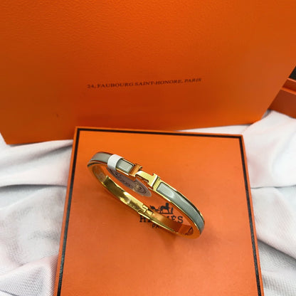 [グリッタージュエリー]クラシック HM クリック グリーン 8mm エナメルブレスレット