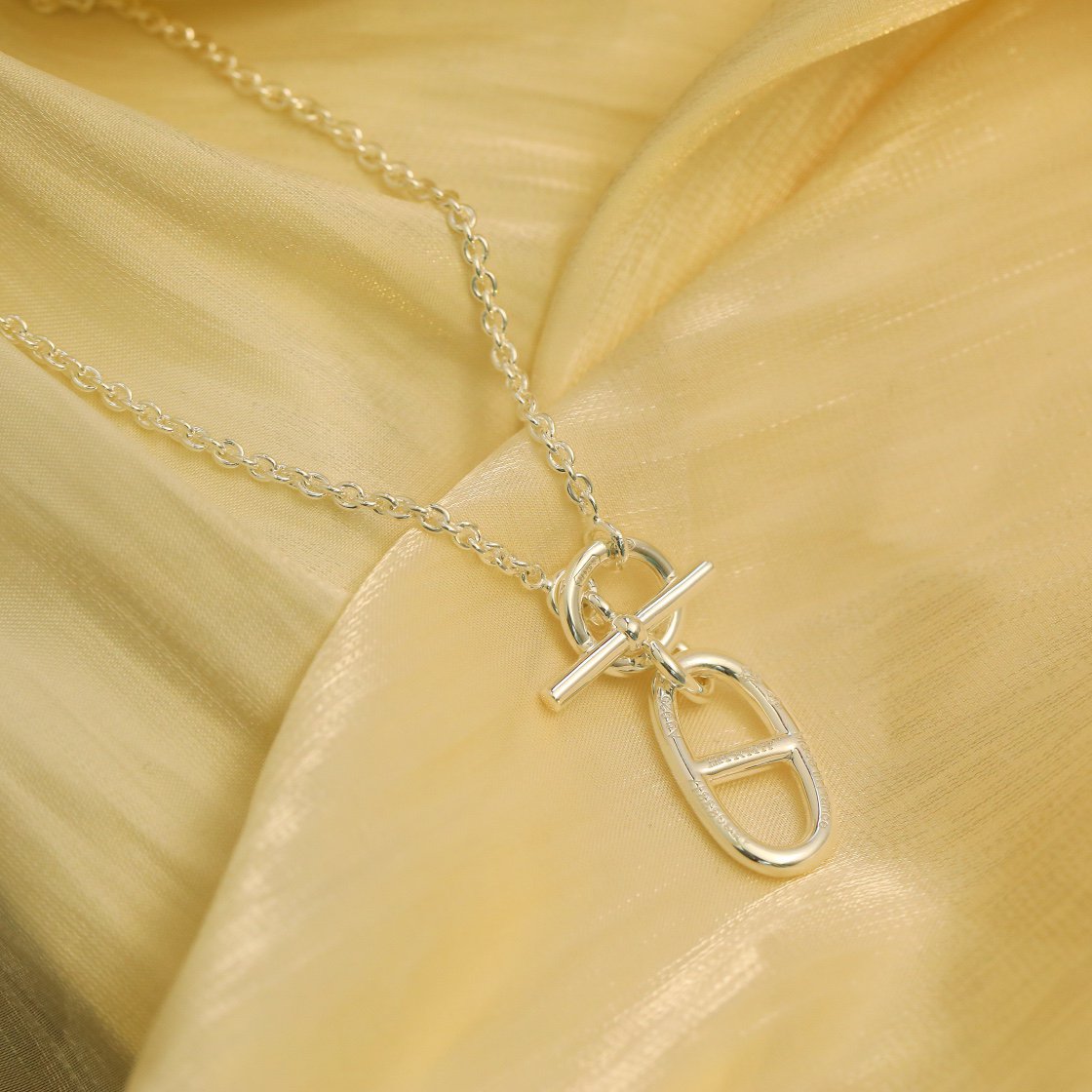 [Glitter Jewelry]HM CHAINE D'ANCRE PENDANT NECKLACE STERLING SILVER