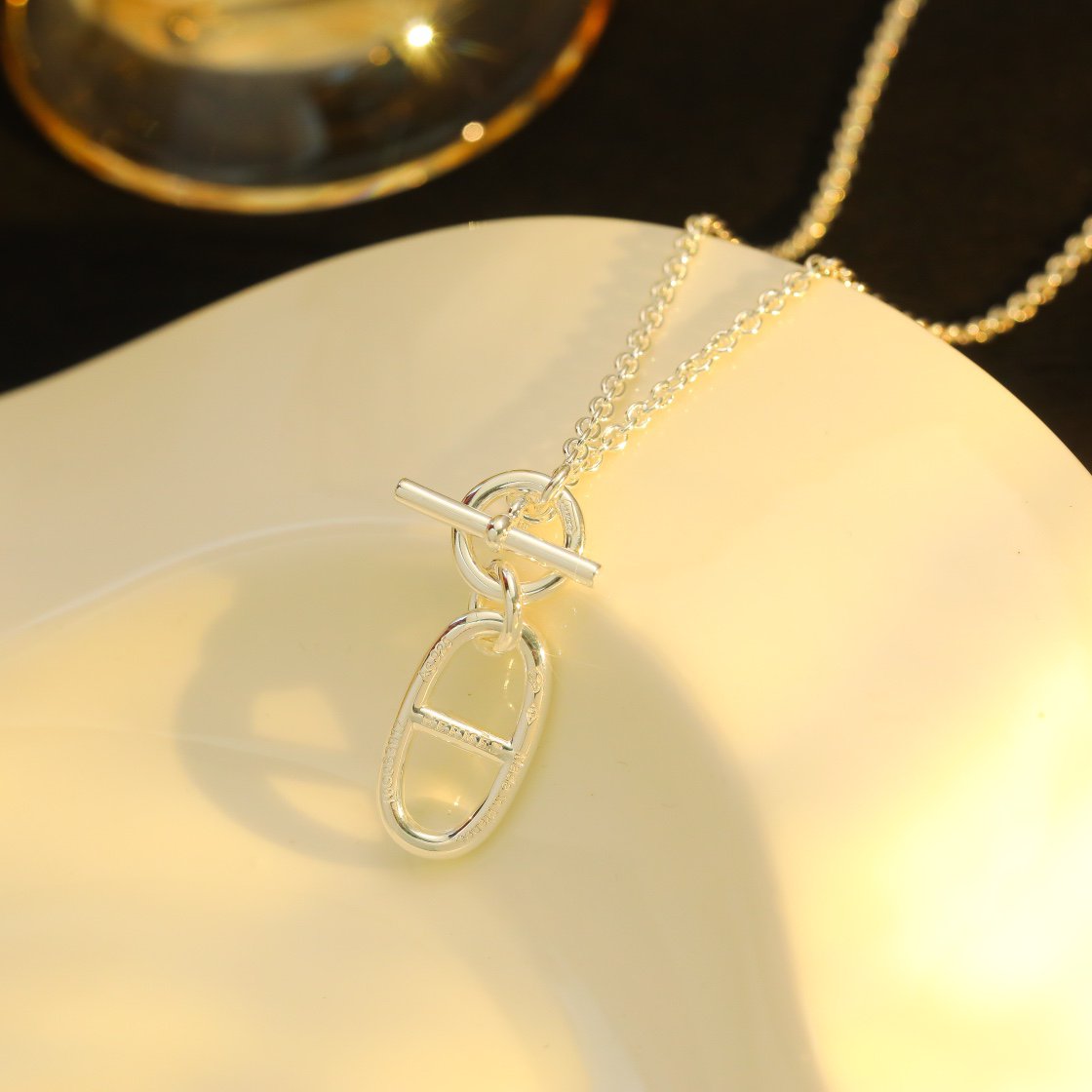 [Glitter Jewelry]HM CHAINE D'ANCRE PENDANT NECKLACE STERLING SILVER