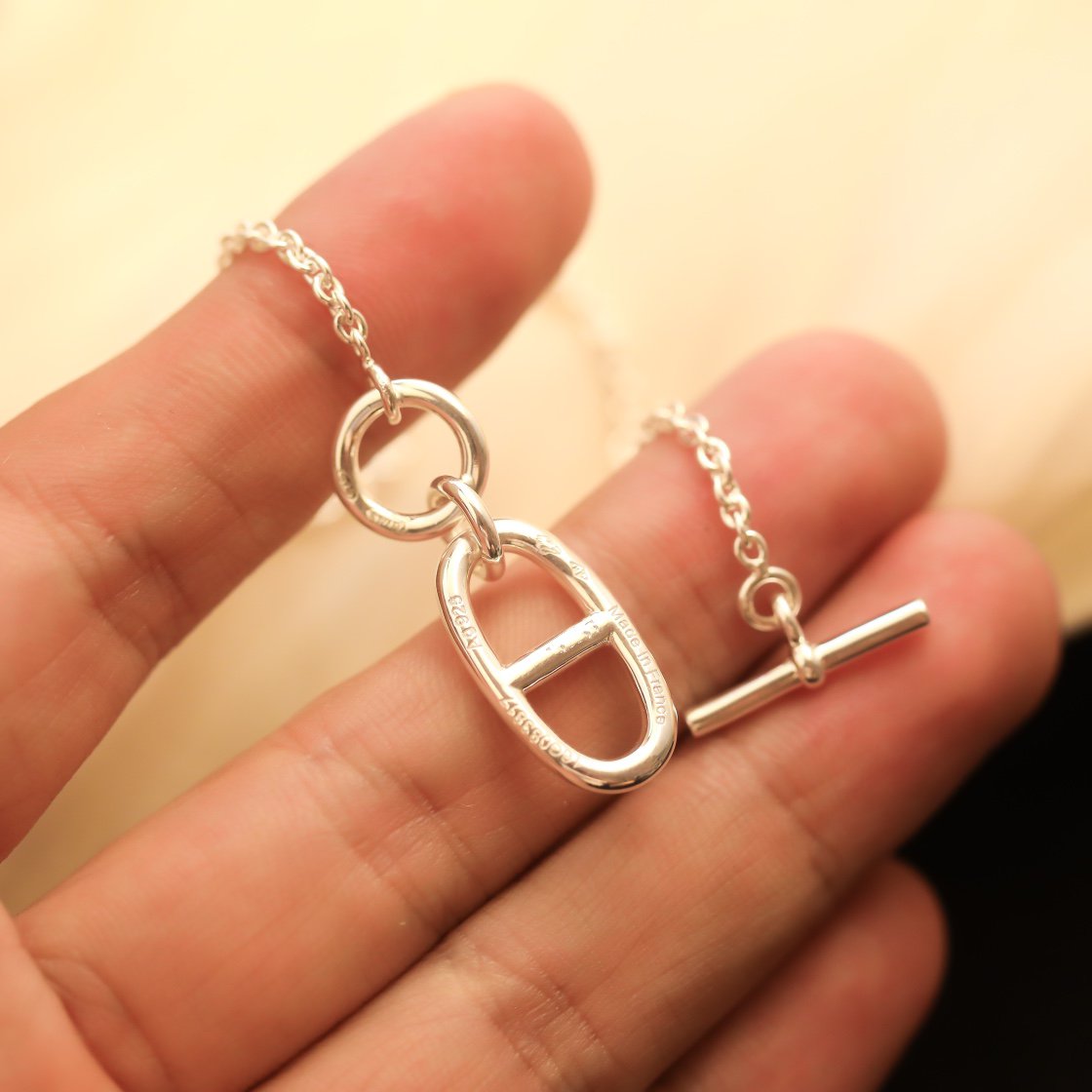 [Glitter Jewelry]HM CHAINE D'ANCRE PENDANT NECKLACE STERLING SILVER
