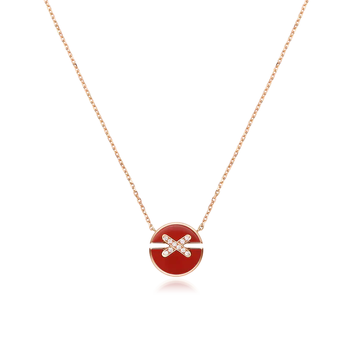 [Glitter Jewelry]JEUX DE ROSE GOLD DIAMOND NECKLACE