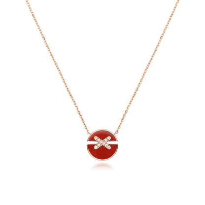 [Glitter Jewelry]JEUX DE ROSE GOLD DIAMOND NECKLACE