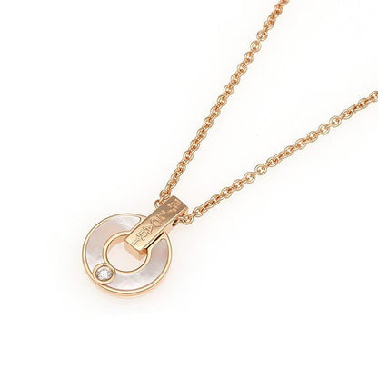 [Glitter Jewelry]GARI NECKLACE PINK GOLD MOP