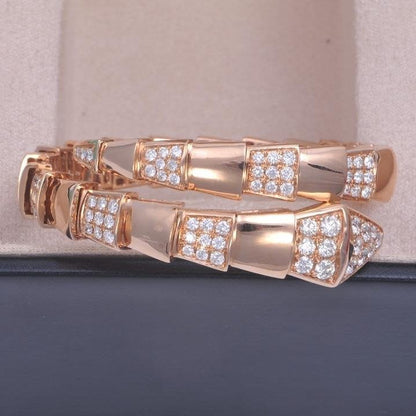 [Glitter Jewelry]SERPENTI BRACELET PINK GOLD DIAMOND