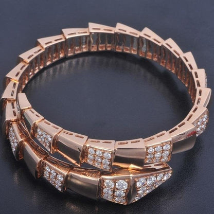 [Glitter Jewelry]SERPENTI BRACELET PINK GOLD DIAMOND