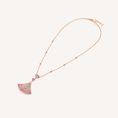 [Glitter Jewelry]DREAM NECKLACK DIAMOND PINK GOLD