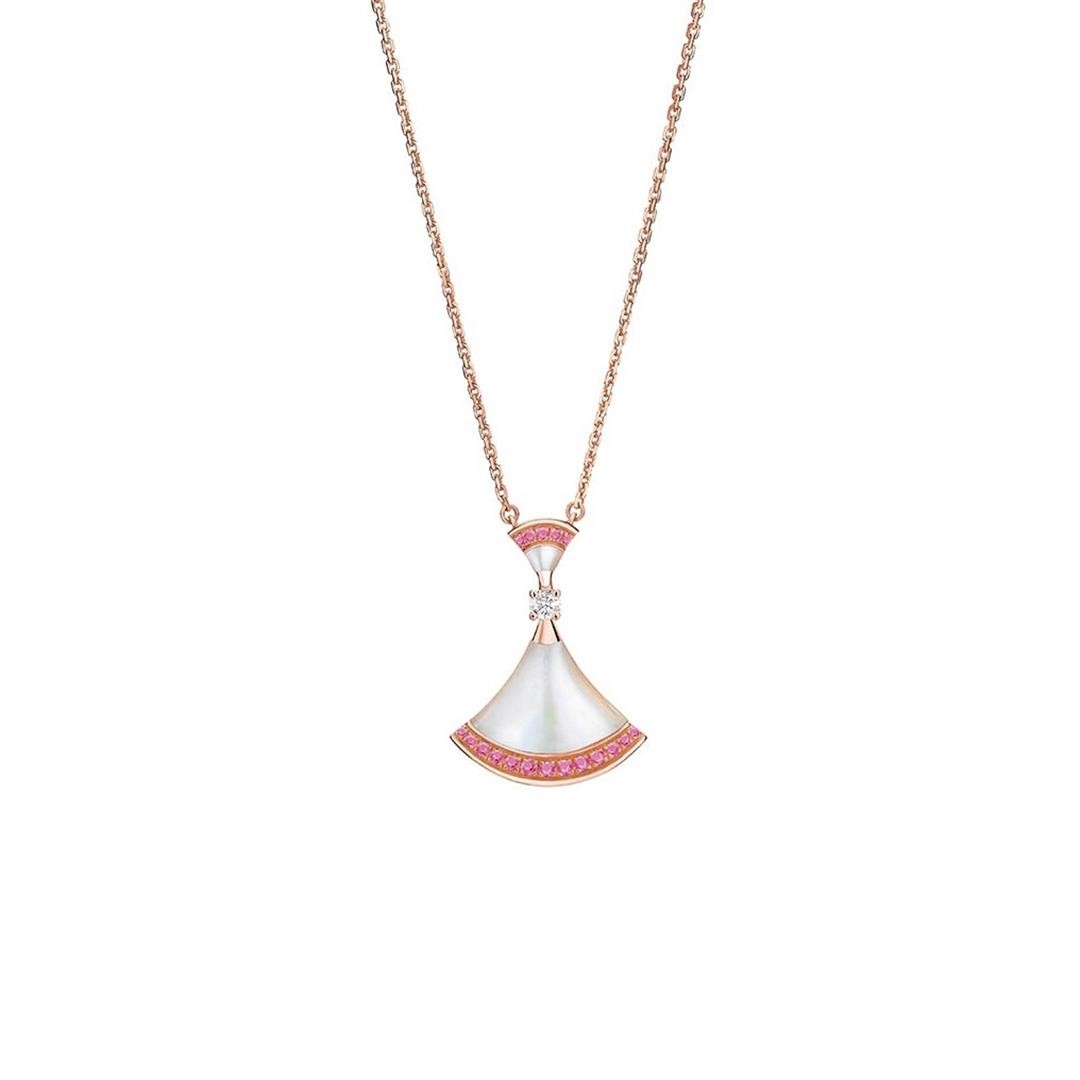 [Glitter Jewelry]DREAM NECKLACE MOP PINK DIAMOND