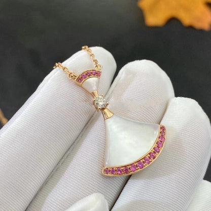 [Glitter Jewelry]DREAM NECKLACE MOP PINK DIAMOND