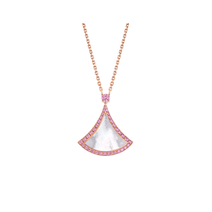 [Glitter Jewelry]DREAM NECKLACE MOP DIAMOND PINK