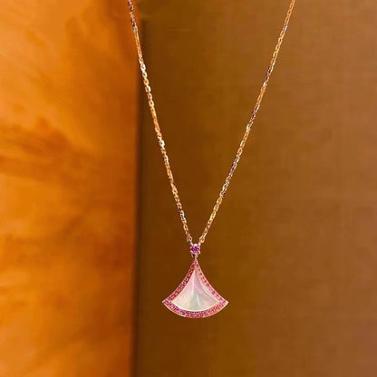 [Glitter Jewelry]DREAM NECKLACE MOP DIAMOND PINK