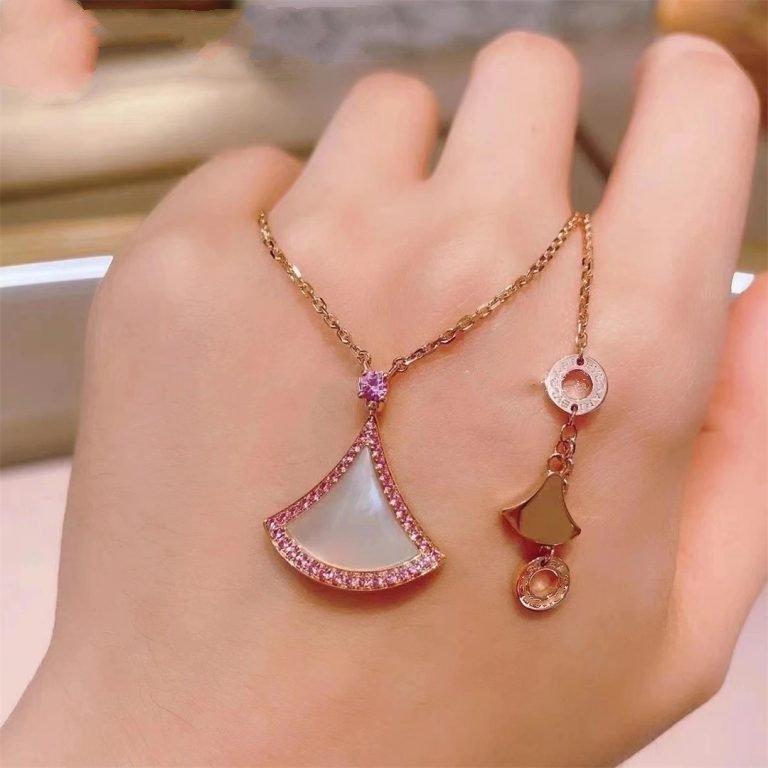 [Glitter Jewelry]DREAM NECKLACE MOP DIAMOND PINK