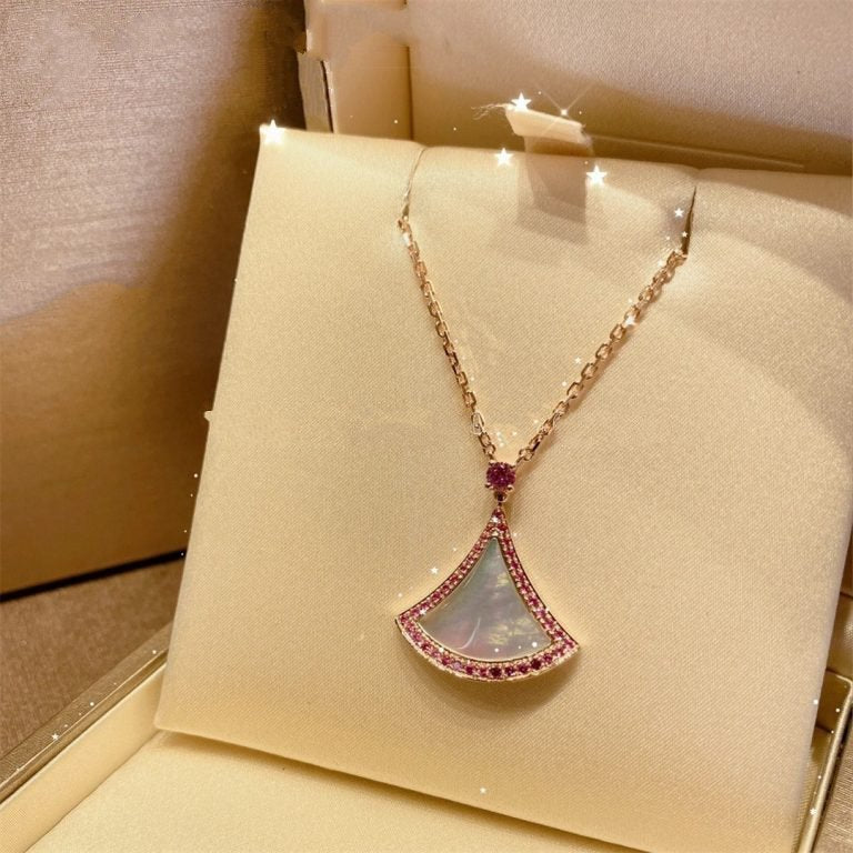 [Glitter Jewelry]DREAM NECKLACE MOP DIAMOND PINK