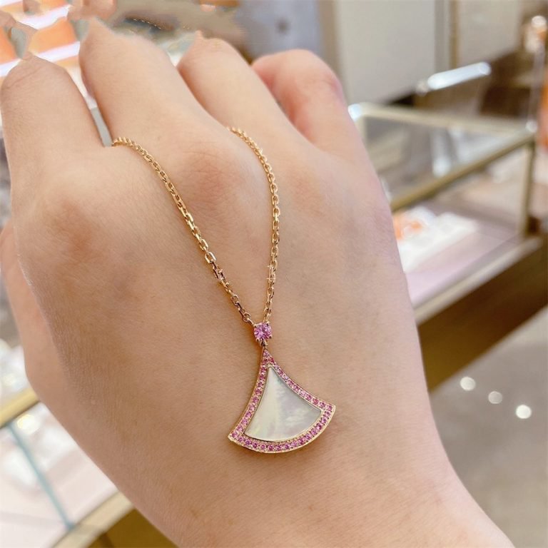 [Glitter Jewelry]DREAM NECKLACE MOP DIAMOND PINK