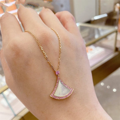 [Glitter Jewelry]DREAM NECKLACE MOP DIAMOND PINK