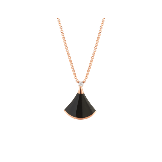 [Glitter Jewelry]DREAM NECKLACE ONYX 1 DIAMOND