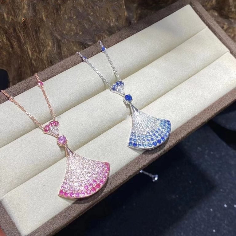 [Glitter Jewelry]DREAM NECKLACK DIAMOND PINK GOLD