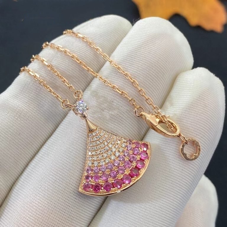 [Glitter Jewelry]DREAM NECKLACE PINK GOLD PINK DIAMOND