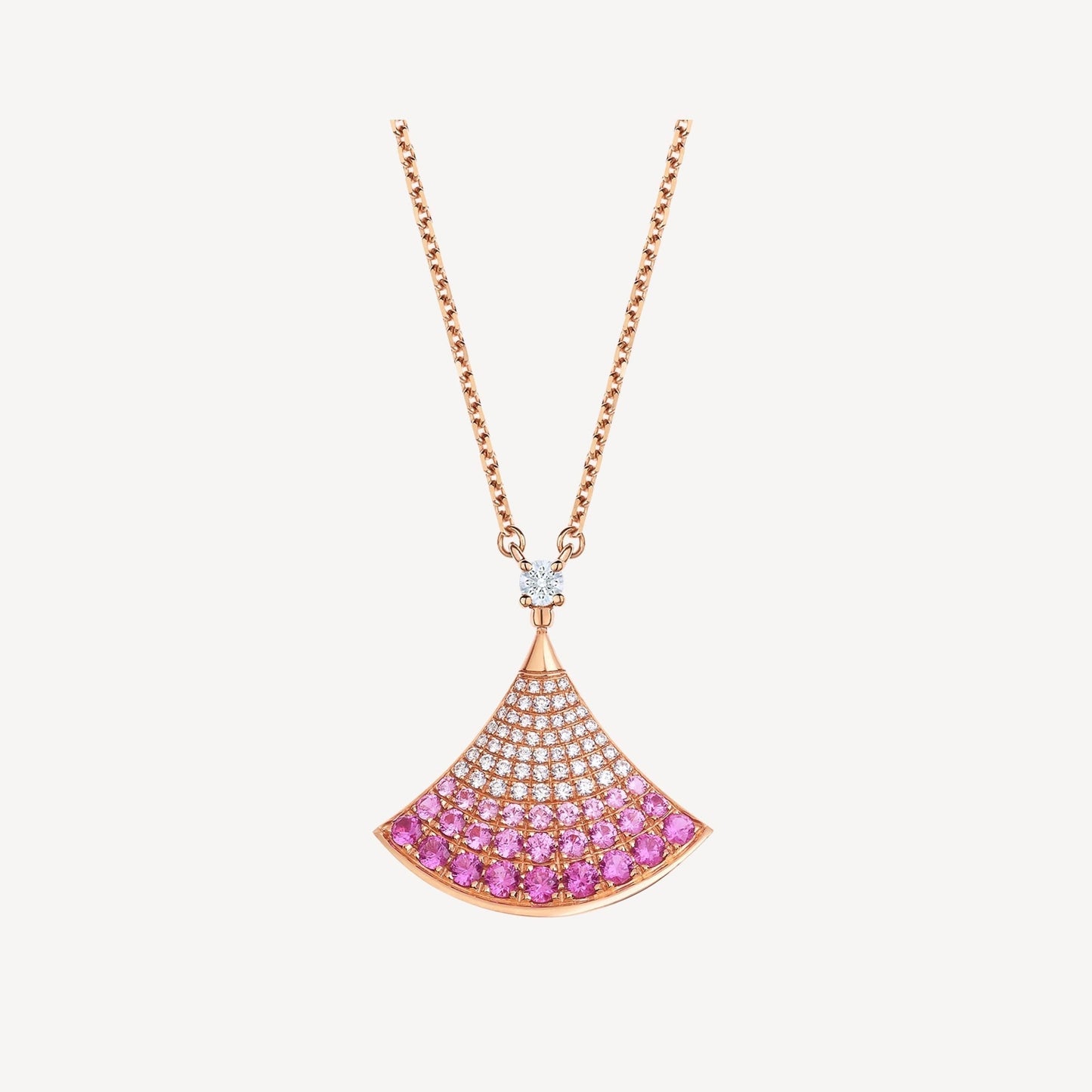 [Glitter Jewelry]DREAM NECKLACE PINK GOLD PINK DIAMOND