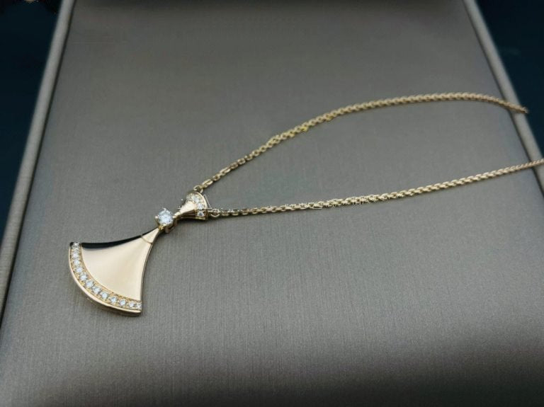 [Glitter Jewelry]DREAM NECKLACE PINK GOLD DIAMOND