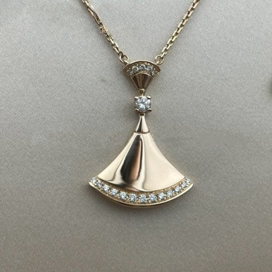 [Glitter Jewelry]DREAM NECKLACE PINK GOLD DIAMOND