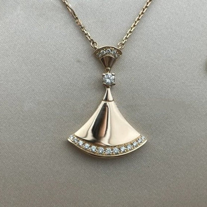[Glitter Jewelry]DREAM NECKLACE PINK GOLD DIAMOND