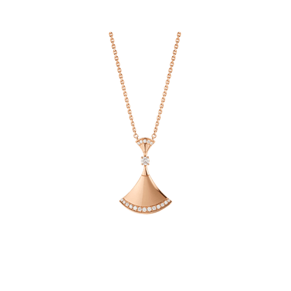 [Glitter Jewelry]DREAM NECKLACE PINK GOLD DIAMOND