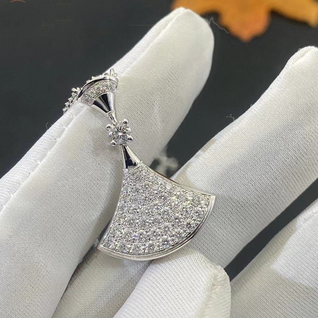 [Glitter Jewelry]DREAM NECKLACE SILVER FULL DIAMOND
