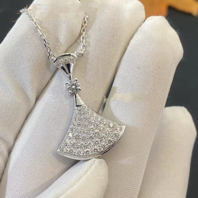 [Glitter Jewelry]DREAM NECKLACE SILVER FULL DIAMOND