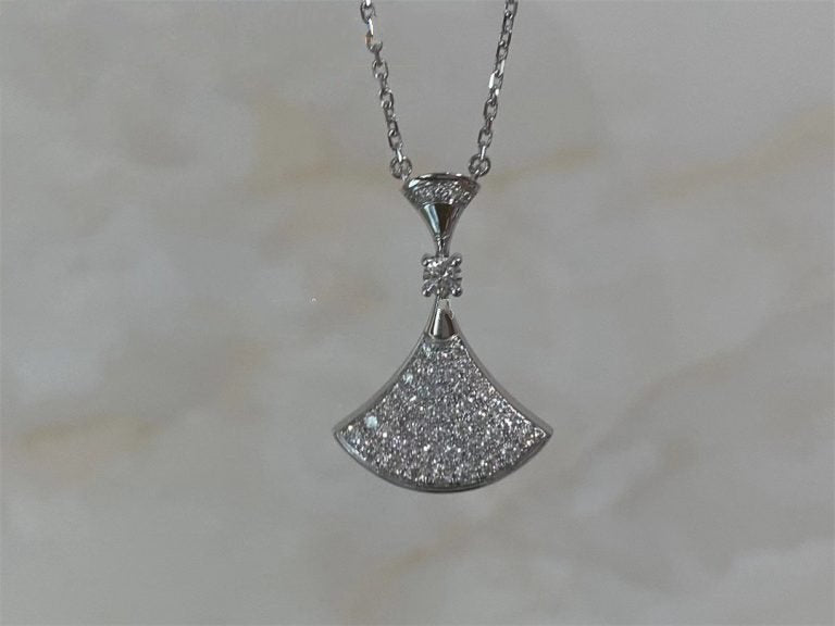 [Glitter Jewelry]DREAM NECKLACE SILVER FULL DIAMOND