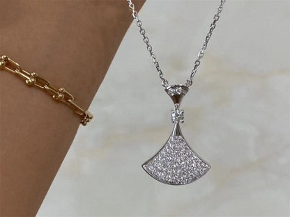 [Glitter Jewelry]DREAM NECKLACE SILVER FULL DIAMOND