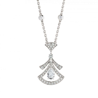 [Glitter Jewelry]DREAM NECKLACE WHITE DIAMOND SILVER