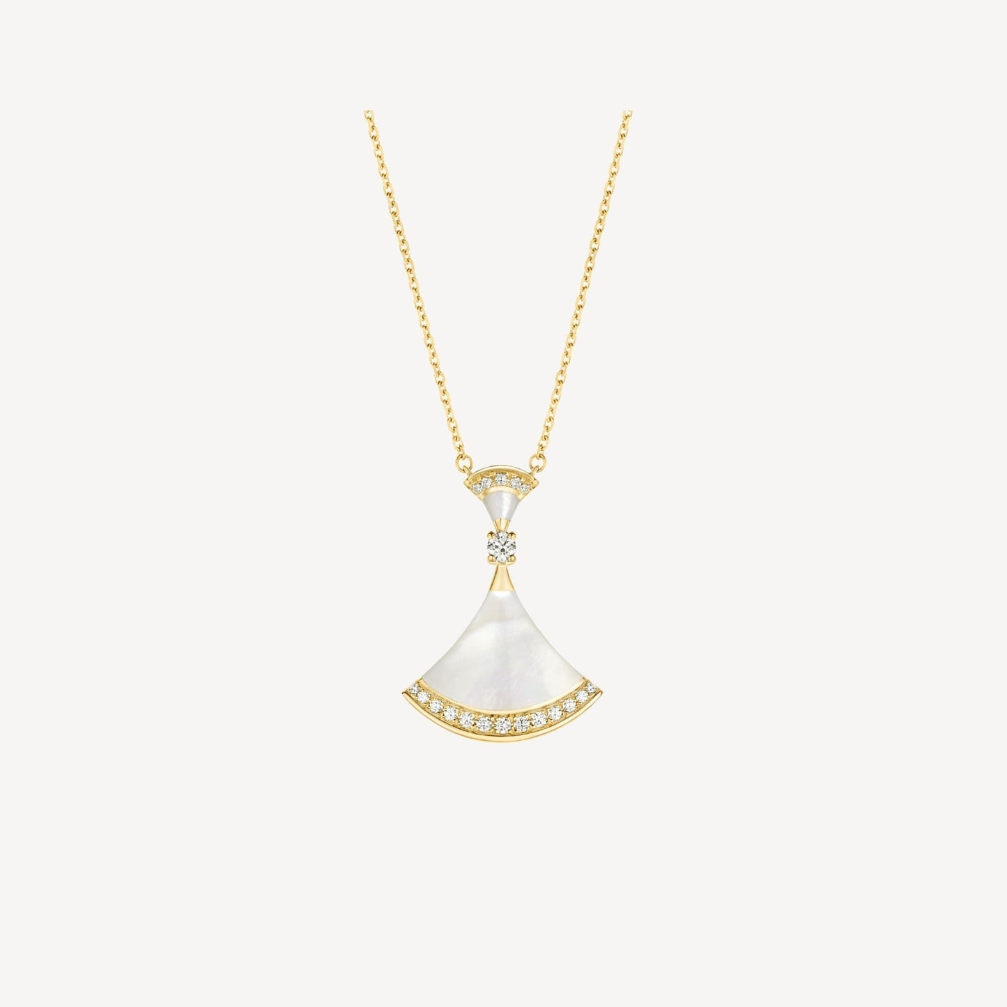 [Glitter Jewelry]DREAM NECKLACE MOP GOLD DIAMOND
