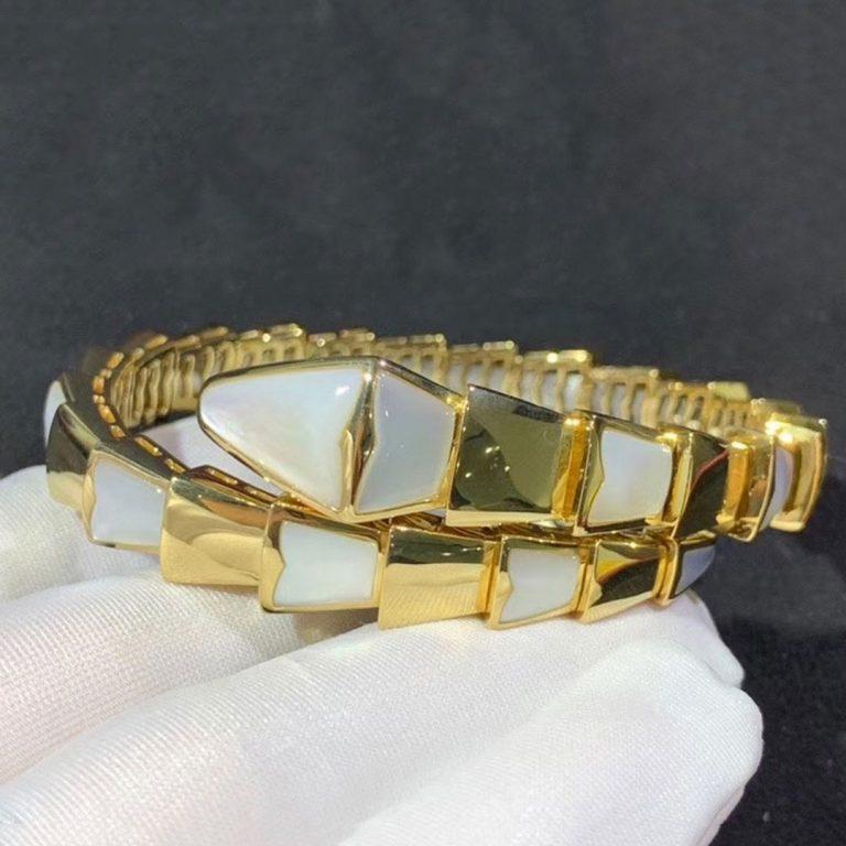 [Glitter Jewelry]SERPENTI BRACELET MOP GOLD