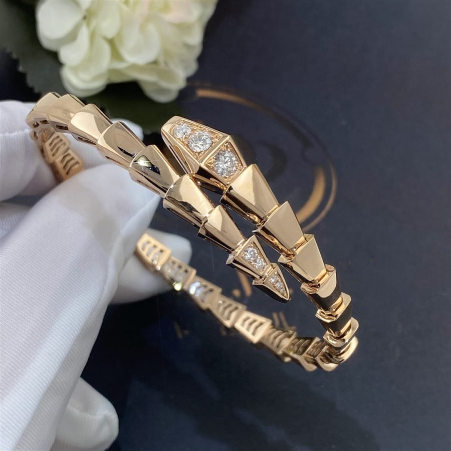 [Glitter Jewelry]SERPENTI BRACELET DIAMONDS PINK GOLD
