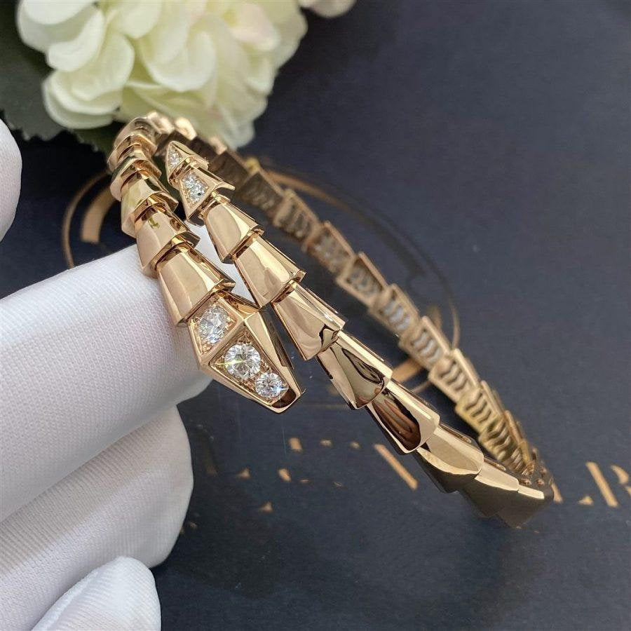 [Glitter Jewelry]SERPENTI BRACELET DIAMONDS PINK GOLD