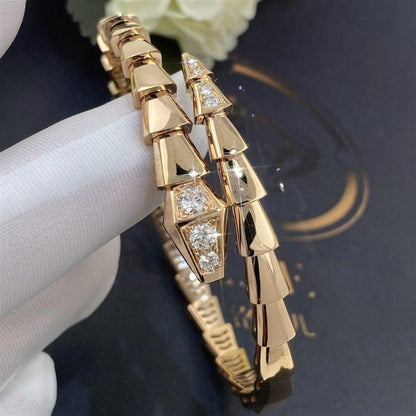 [Glitter Jewelry]SERPENTI BRACELET DIAMONDS PINK GOLD