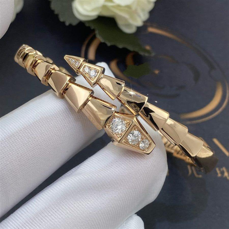 [Glitter Jewelry]SERPENTI BRACELET DIAMONDS PINK GOLD
