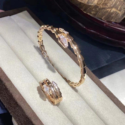 [Glitter Jewelry]SERPENTI BRACELET DIAMONDS PINK GOLD