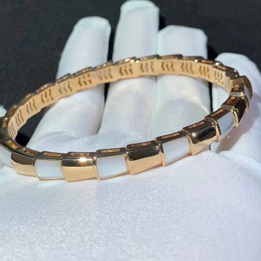 [Glitter Jewelry]SERPENTI BRACELET PINK GOLD MOP