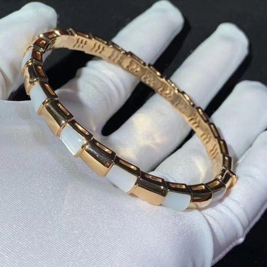 [Glitter Jewelry]SERPENTI BRACELET PINK GOLD MOP