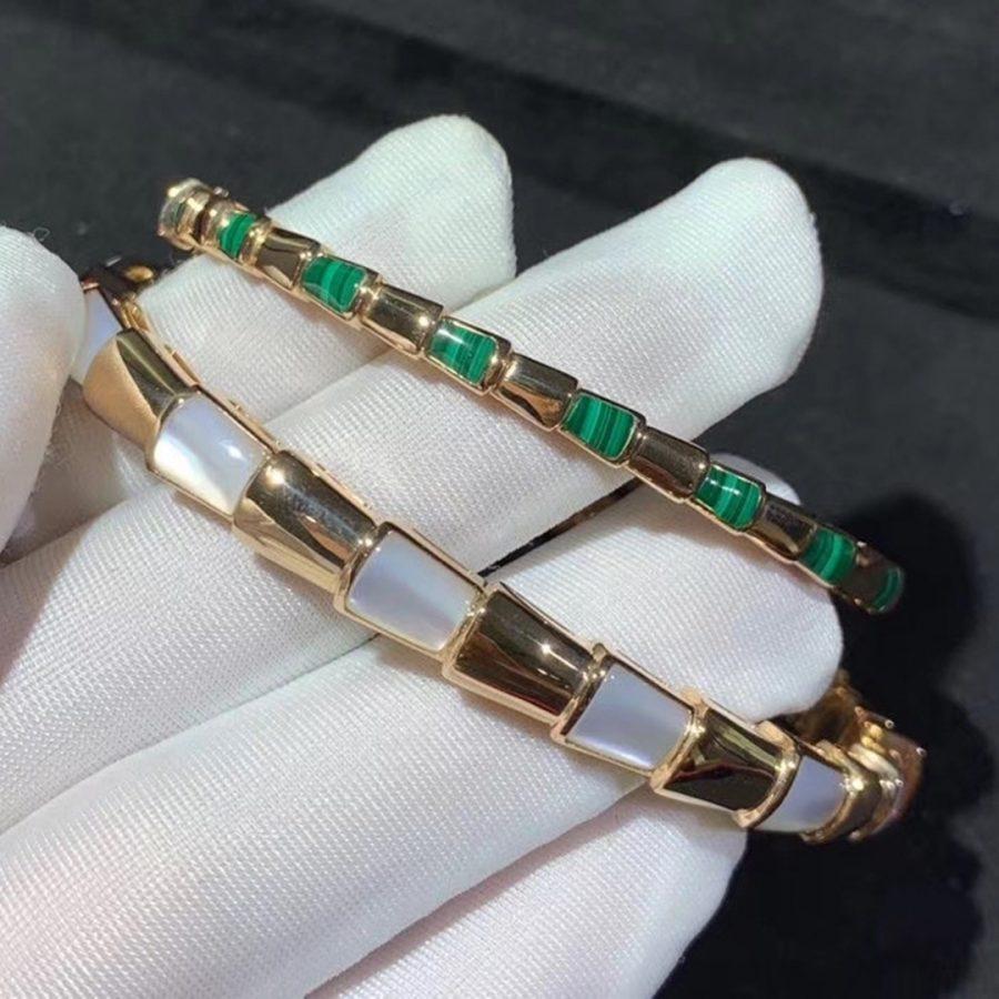 [Glitter Jewelry]SERPENTI BRACELET PINK GOLD MOP
