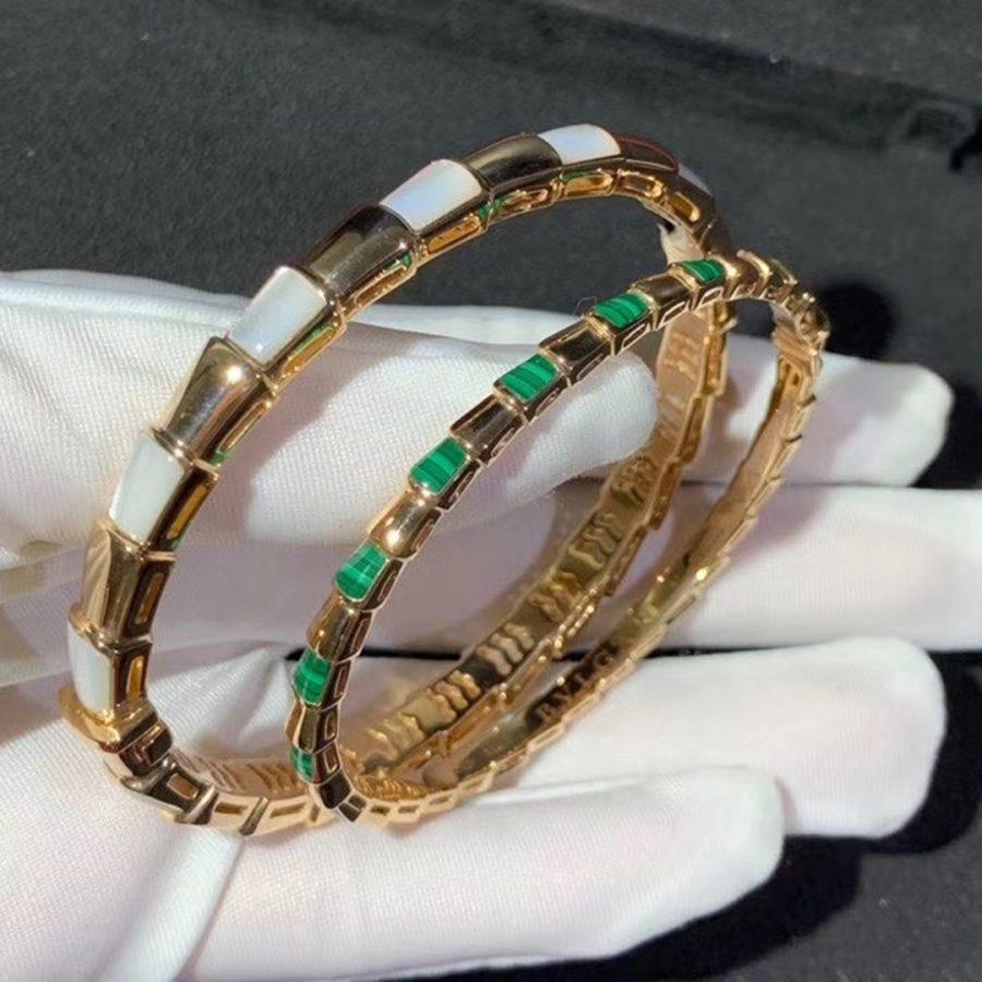 [Glitter Jewelry]SERPENTI BRACELET PINK GOLD MOP