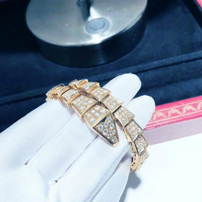 [Glitter Jewelry]SERPENTI BRACELET 8MM PINK GOLD DIAMOND