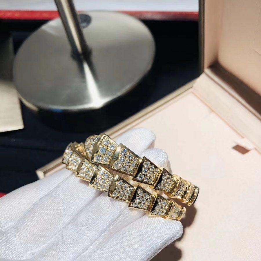 [Glitter Jewelry]SERPENTI BRACELET 8MM GOLD DIAMOND