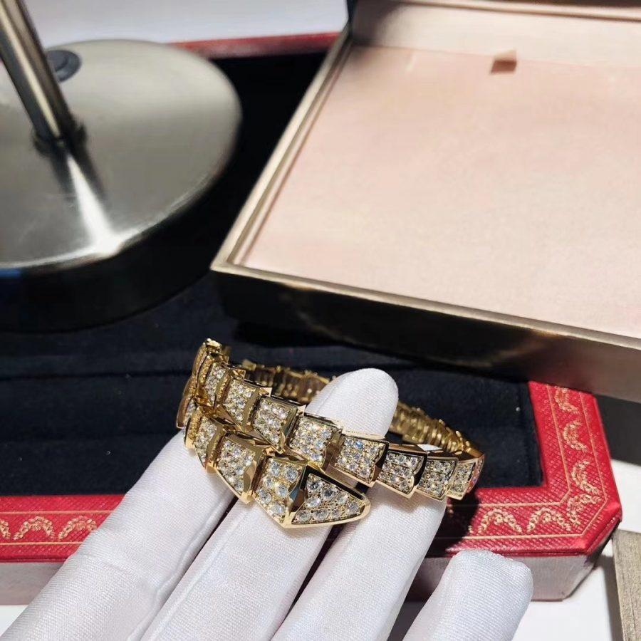 [Glitter Jewelry]SERPENTI BRACELET 8MM GOLD DIAMOND