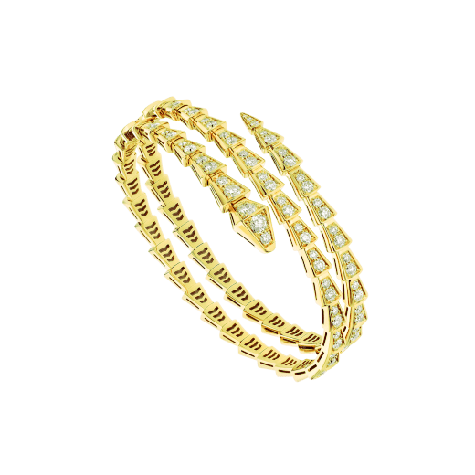 [Glitter Jewelry]SERPENTI BRACELET GOLD DIAMOND DOUBLE ROW