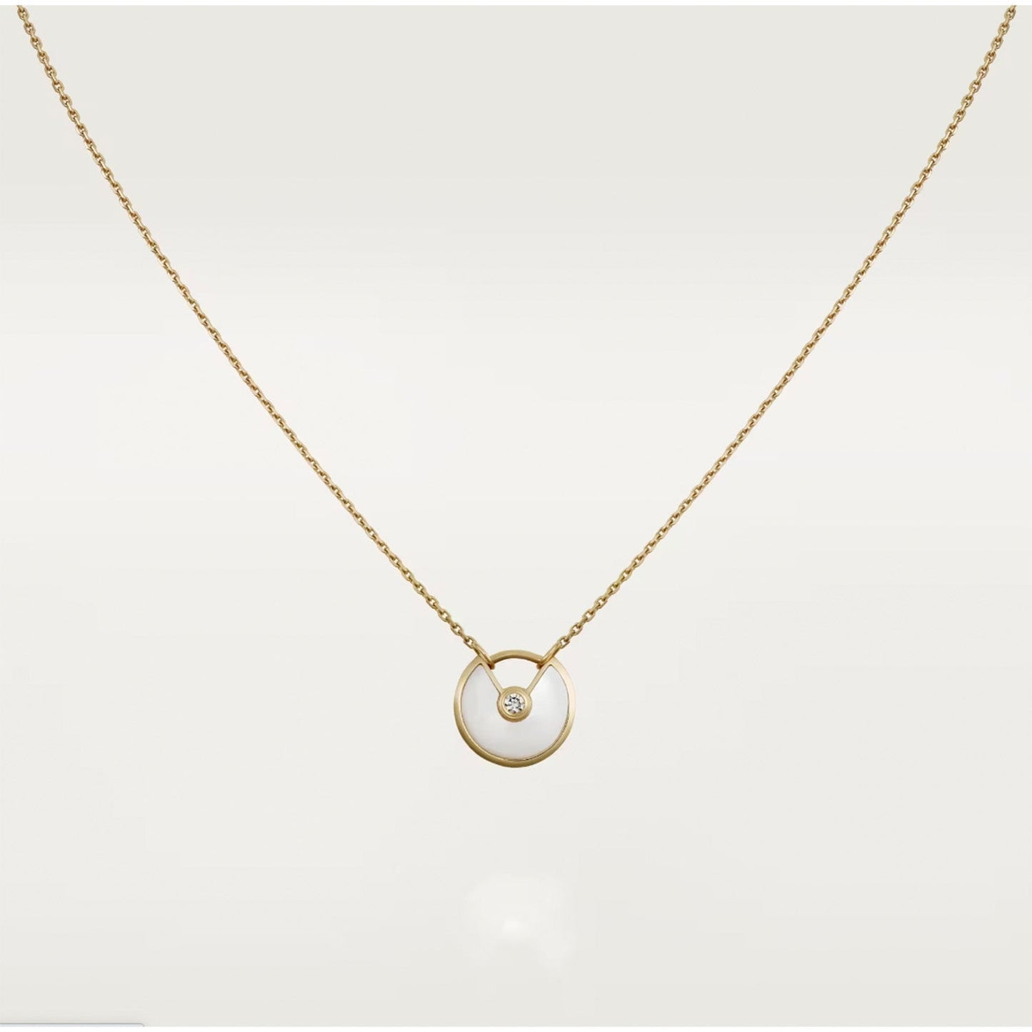 [Glitter Jewelry]AMULETTE ROSE GOLD MOP NECKLACE
