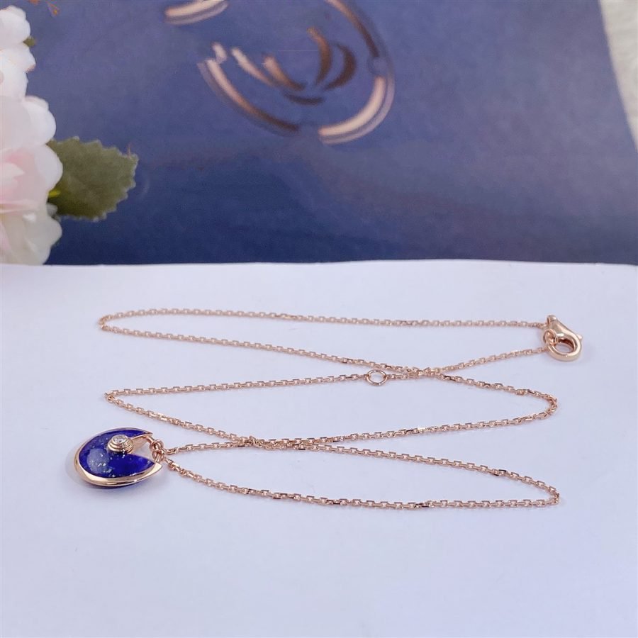 [Glitter Jewelry]AMULETTE ROSE GOLD AGATE NECKLACE